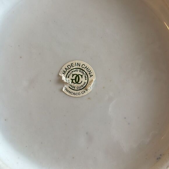 Williams Sonoma Vintage Asian Chinese Large Blue & White Porcelain Bowl 10” - Picture 10 of 11